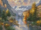 (image for) Rocky Mountain Campsite (Large) - Cross Stitch Chart