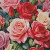 Rose Bunch - Cross Stitch Chart @ (image for) Rose Bunch - Cross Stitch Chart @