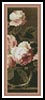 (image for) Roses in a glass vase Bookmark - Cross Stitch Chart