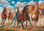 (image for) Running Wild Horses - Cross Stitch Chart