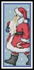(image for) Santa Bookmark 2 - Cross Stitch Chart