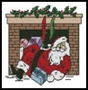 Santa Chimney - Cross Stitch Chart (image for) Santa Chimney - Cross Stitch Chart