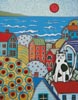 (image for) Seaside Cat (Large) - Cross Stitch Chart