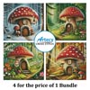 Seasonal Toadstool Houses Bundle - Cross Stitch Chart @ (image for) Seasonal Toadstool Houses Bundle - Cross Stitch Chart @
