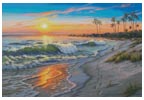 Setting Sun (Large) - Cross Stitch Chart (image for) Setting Sun (Large) - Cross Stitch Chart