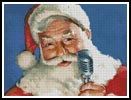 Singing Santa - Cross Stitch Chart (image for) Singing Santa - Cross Stitch Chart