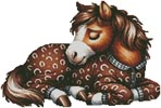 Sleepy Horse - Cross Stitch Chart @ (image for) Sleepy Horse - Cross Stitch Chart @