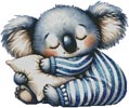 (image for) Sleepy Koala - Cross Stitch Chart @