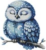Sleepy Owl - Cross Stitch Chart @ (image for) Sleepy Owl - Cross Stitch Chart @