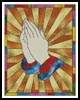 (image for) Stained Glass Prayer - Cross Stitch Chart