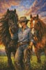 (image for) Sunset Between Friends (Large) - Cross Stitch Chart @