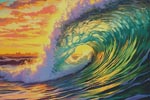 Sunset Wave - Cross Stitch Chart @ (image for) Sunset Wave - Cross Stitch Chart @
