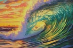 Sunset Wave (Large) - Cross Stitch Chart @ (image for) Sunset Wave (Large) - Cross Stitch Chart @