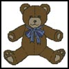 (image for) Teddy - Cross Stitch Chart