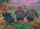 Thanksgiving Turkeys - Cross Stitch Chart (image for) Thanksgiving Turkeys - Cross Stitch Chart