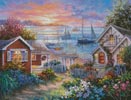 (image for) Tranquil Seafront (Large) - Cross Stitch Chart