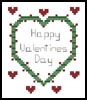 Valentines Card - Cross Stitch Chart (image for) Valentines Card - Cross Stitch Chart