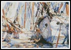 (image for) White Ships - Cross Stitch Chart