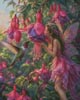 Wings Amongst the fuchsias (Large) - Cross Stitch Chart @ (image for) Wings Amongst the fuchsias (Large) - Cross Stitch Chart @