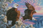(image for) Winter Eagles - Cross Stitch Chart