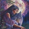 (image for) Wolf Hug (Facebook Group) - Cross Stitch Chart @