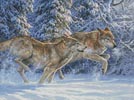 Wolves Dashing through the Snow - Cross Stitch Chart (image for) Wolves Dashing through the Snow - Cross Stitch Chart
