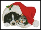 Xmas Cat and Dog - Cross Stitch Chart (image for) Xmas Cat and Dog - Cross Stitch Chart