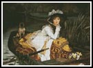 Young lady in a Boat - Cross Stitch Chart (image for) Young lady in a Boat - Cross Stitch Chart